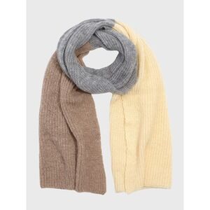 Echo New York Scarf Shawl Wrap Ombre Tan Grey‎ Cream Knit One Size